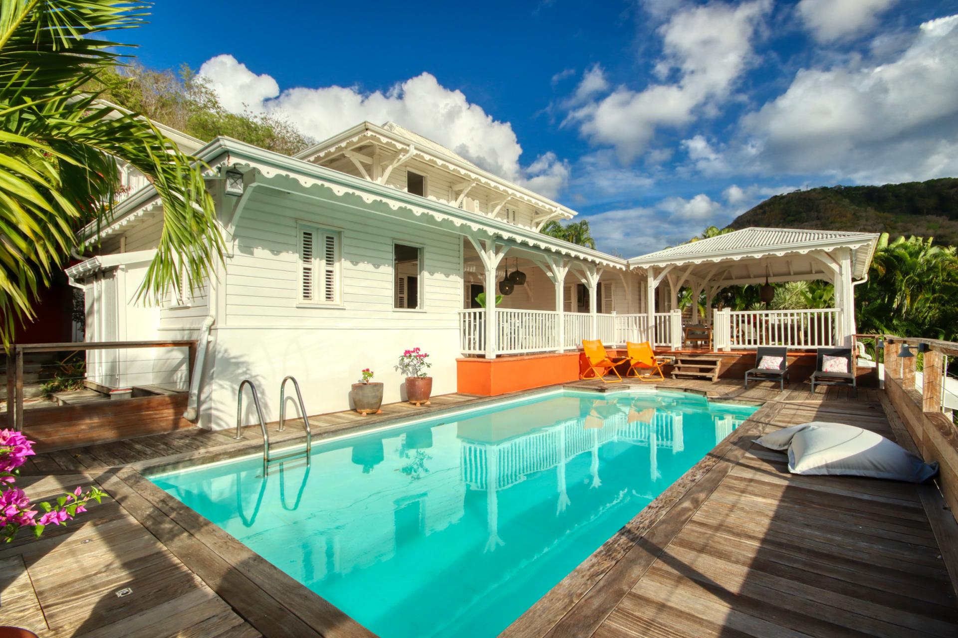 piscine location de villa de luxe 12 personnes Trois Ilets